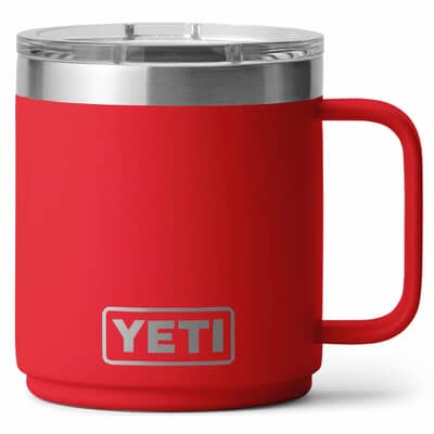 Yeti Rambler 10 Oz Mug with Ceramic Lining Rescue Red