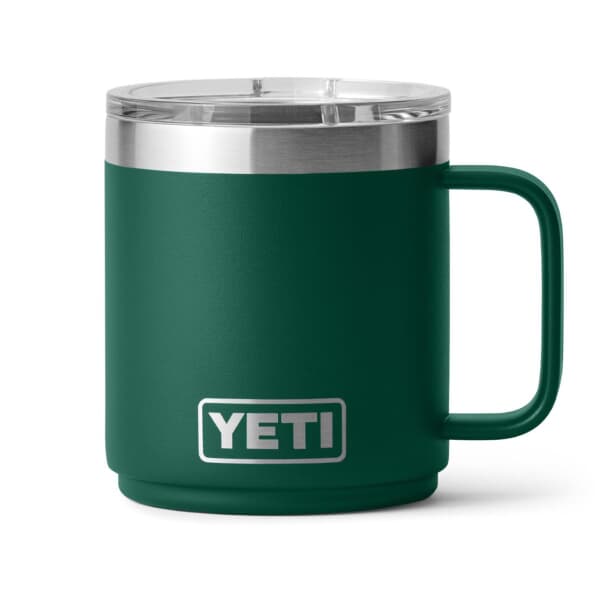 Yeti Rambler 10 Oz Ceramic Lined Mug Black Forest Green