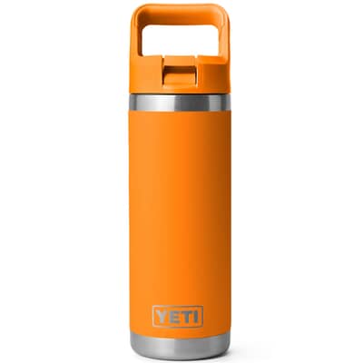 Yeti Rambler 18 Oz Straw Bottle King Crab Orange