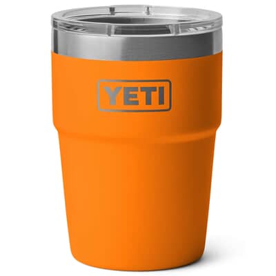 Yeti Rambler 16 Oz Stackable Cup King Crab Orange
