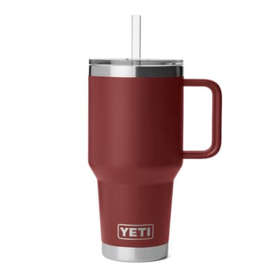 Yeti Rambler 35 Oz Straw Mug Stag Red