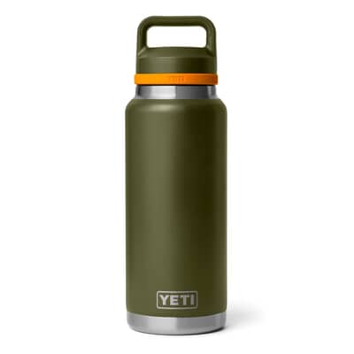 Yeti Rambler 36 Oz Chug Bottle Olive And King Crab Olive