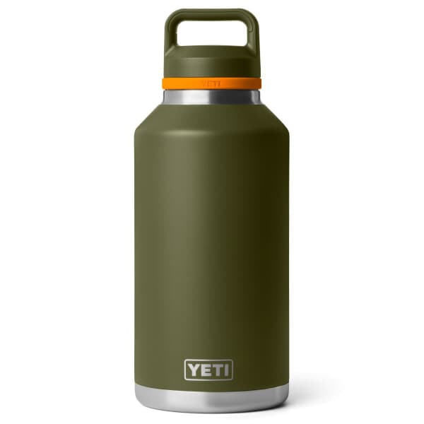 Yeti Rambler 64 Oz Chug Bottle Olive And King Crab Orange