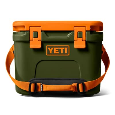 Yeti Roadie 15 Hard Cooler Olive And King Crab Orange