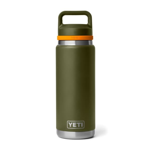 Yeti Rambler 26 Oz Chug Bottle Olive And King Crab Orange