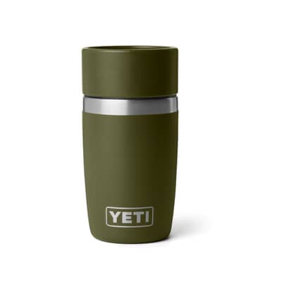 Yeti Rambler 8 Oz Travel Bottle with Commuter Cap Olive and King Crab Orange