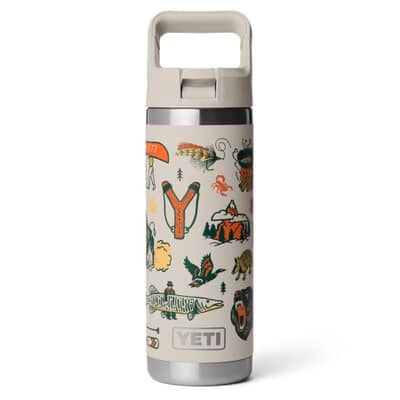 Yeti Rambler 18 Oz Colour Straw Bottle Cape Summer Camp 
