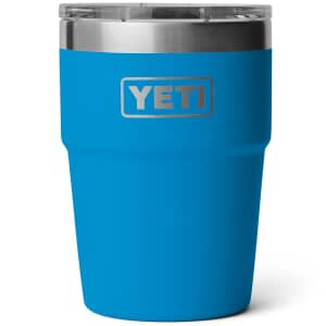 Yeti Rambler 16 Oz Stackable Cup Big Wave Blue