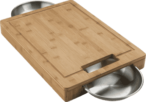 Napoleon PRO Cutting Board including 2 Stainless Steel Bowls