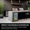 CASO Outdoor Drinks Fridge / Cooler Black RH Hinged 3
