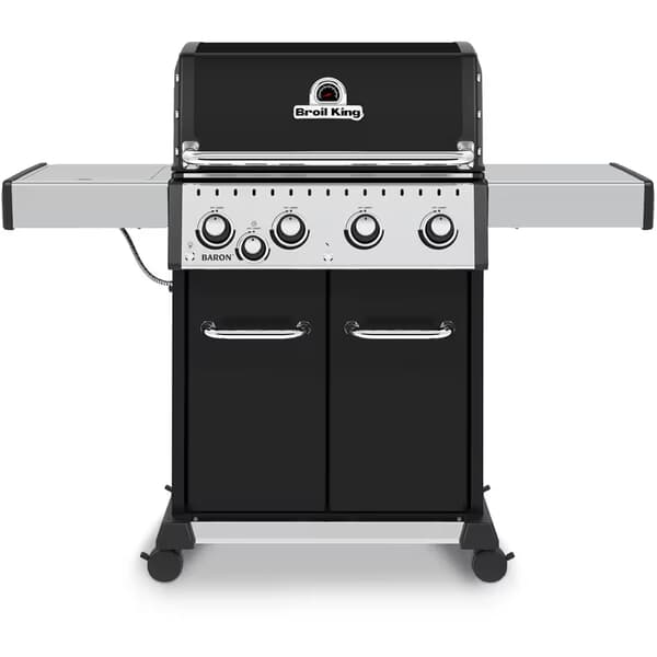 Broil King Baron 440 Black Gas BBQ INCLUDES ROTISSERIE KIT - NEW FOR 2025