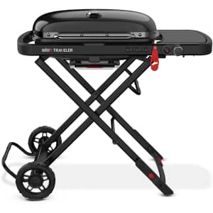 Weber Traveler Stealth Edition Portable Gas BBQ