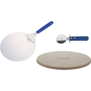 Cadac Pizza Set 3 in 1 includes 33cm Pizza Stone | Pizza Cutter | Pizza Paddle