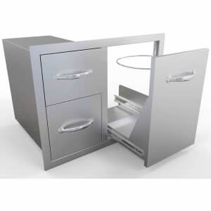 Sunstone Double Drawer Trash Combo