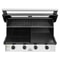 BeefEater Discovery 1200E Series 4 Burner Black Enamel Hood Built In Gas BBQ 3
