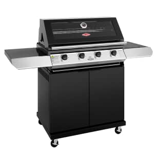 BeefEater Discovery 1200E Series 4 Burner And Side Burner Trolley Gas BBQ