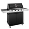 BeefEater Discovery 1200E Series 4 Burner And Side Burner Trolley Gas BBQ 1
