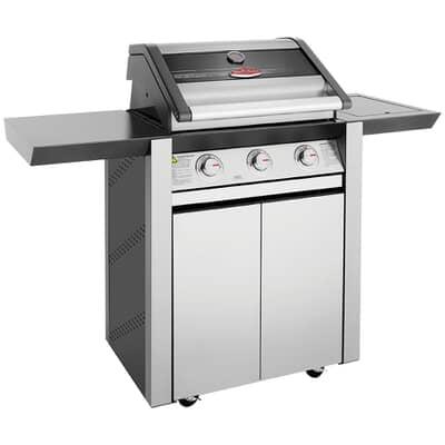 BeefEater Discovery 1600S Series 3 Burner And Side Burner Trolley Gas BBQ