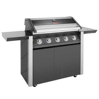 BeefEater Discovery 1600E Series 5 Burner And Side Burner Trolley Gas BBQ