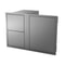 BeefEater Outdoor Kitchen Single Cupboard Door with 2 Drawers Stainless Steel 2