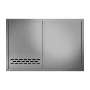 BeefEater Outdoor Kitchen Single Cupboard Door and Propane Tank Drawer Stainless Steel