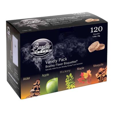 Bradley Smoker Flavour Bisquettes 120 Pack - Five Flavour Variety Pack