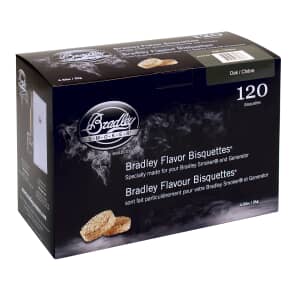 Bradley Smoker Flavour Bisquettes 120 Pack - Oak