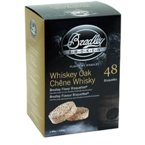 Bradley Smoker Flavour Bisquettes 48 Pack - Whiskey Oak