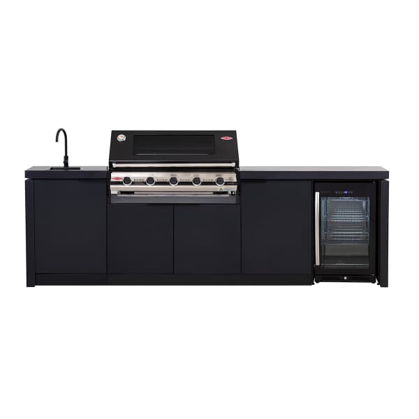 Cabinex Classic Outdoor Kitchen With Signature S3000E 5 Burner BBQ Black