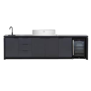 Cabinex Premium Outdoor Kitchen With ProLine Series 6 Burner BBQ Roaster Hood