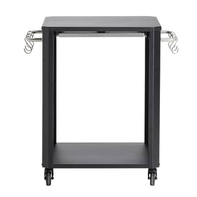 Cozze Outdoor Pizza Stand Kitchen Unit with Pullout Shelf Black 60 x 60 x 83.5cm