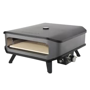 Cozze 17 Inch Gas Pizza Oven with Pizza Stone and Thermometer Grey