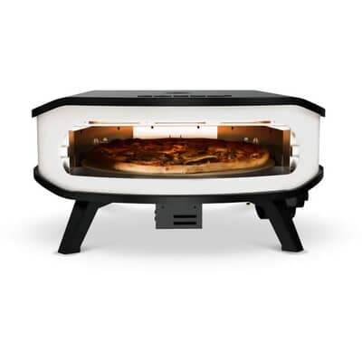 Cozze 17 Inch Gas Pizza Oven with Rotating Stone with Thermometer inc Gas Hose and Regulator 