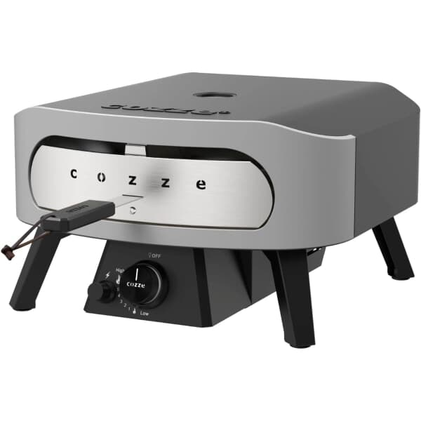 Cozze 13 Inch Gas Pizza Oven with Thermometer and Pizza Stone inc Gas Hose and Regulator