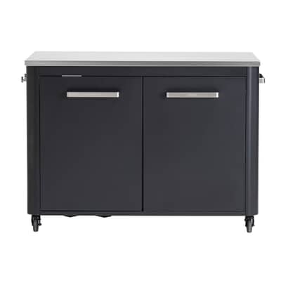 Cozze Outdoor Kitchen - 2 Door Black 120 x 60 x 90cm