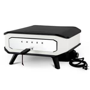 Cozze 17 Inch Electric Pizza Oven with Digital Thermometer, Pizza Stone and Door