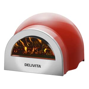 Delivita Origin Wood Fired Clay Oven - Chili Red