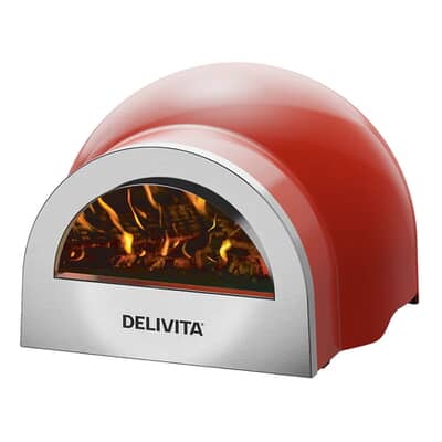 Delivita Origin Wood Fired Clay Oven - Chili Red