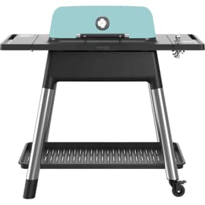 everdure Force 2 Burner Gas BBQ Matt Mint Gen 2 with Free Cover