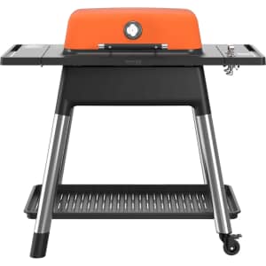 Everdure Force 2 Burner Gas BBQ Matt Orange Gen 2 with Free Cover