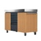 EVERDURE Pizza Preparation Station Table Wood Effect 2