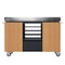 EVERDURE Pizza Preparation Station Table Wood Effect 1