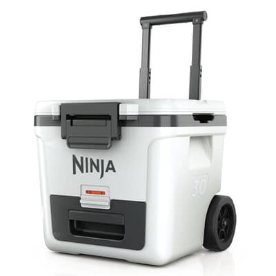 Ninja FrostVault 30QT/28L Wheeled Cooler with Dry Zone White