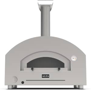Alfa Forni Futuro 2 Pizze Hybrid Pizza Oven Silver Black