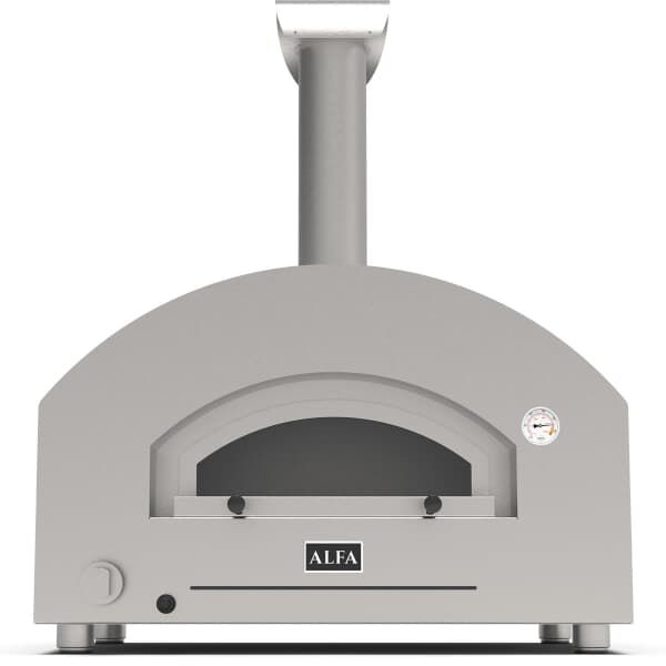Alfa Forni Futuro 2 Pizze Hybrid Pizza Oven Silver Black