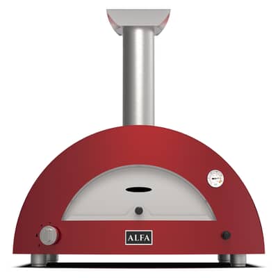 Alfa Forni Moderno 2 Pizze Hybrid Pizza Oven - Antique Red