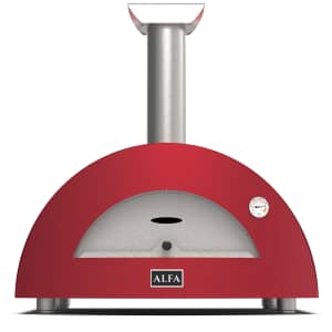 Alfa Forni Moderno 2 Pizze Wood Fired Pizza Oven - Antique Red