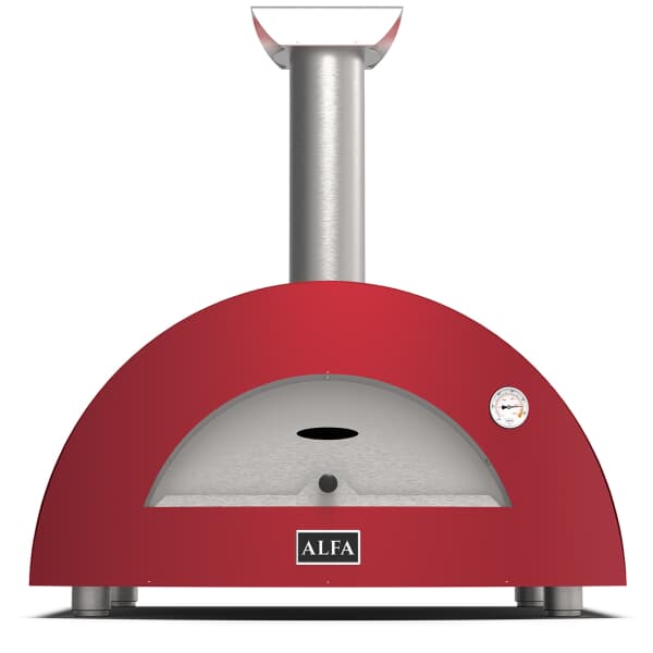 Alfa Forni Moderno 2 Pizze Wood Fired Pizza Oven - Antique Red