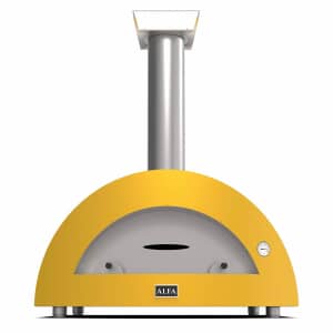 Alfa Forni Moderno 5 Pizze Wood Fired Pizza Oven - Fire Yellow
