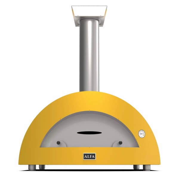 Alfa Forni Moderno 5 Pizze Wood Fired Pizza Oven - Fire Yellow